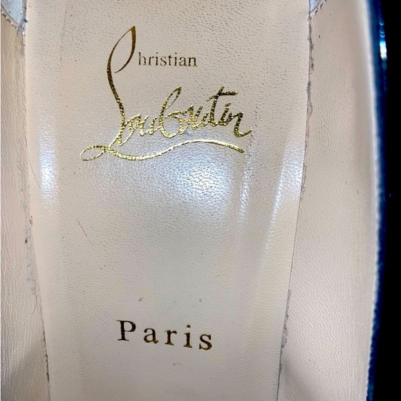 Women’s Christian Louboutin pigalle follies, 100 size 38 made in Italy - Picture 4 of 6